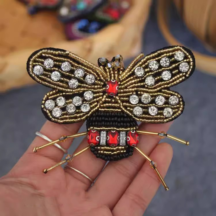 3D Beaded Bag Shoes Decoration BA0034