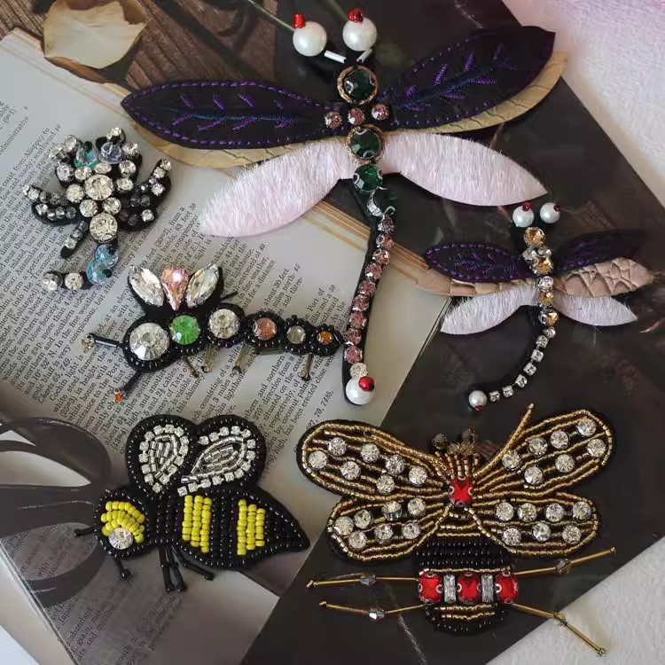 3D Beaded Bag Shoes Decoration BA0034