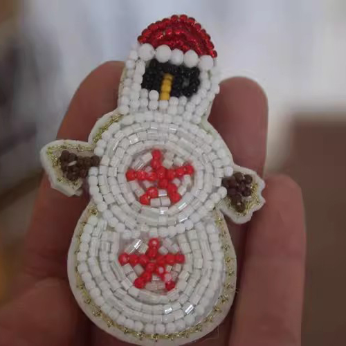 3D Beaded Bird Brooch Accessories BA0112