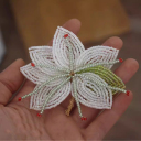 A#White Flower 8x7 cm