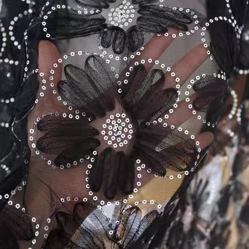 3D Floral Fabric Half Yard Width 150cm TF0122