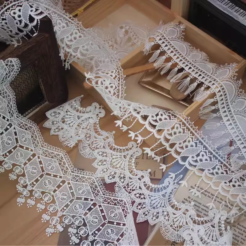 3D Leaf Lace Trim Dress Cuff Width 1-10 cm LT0334-Lace Fabric Shop