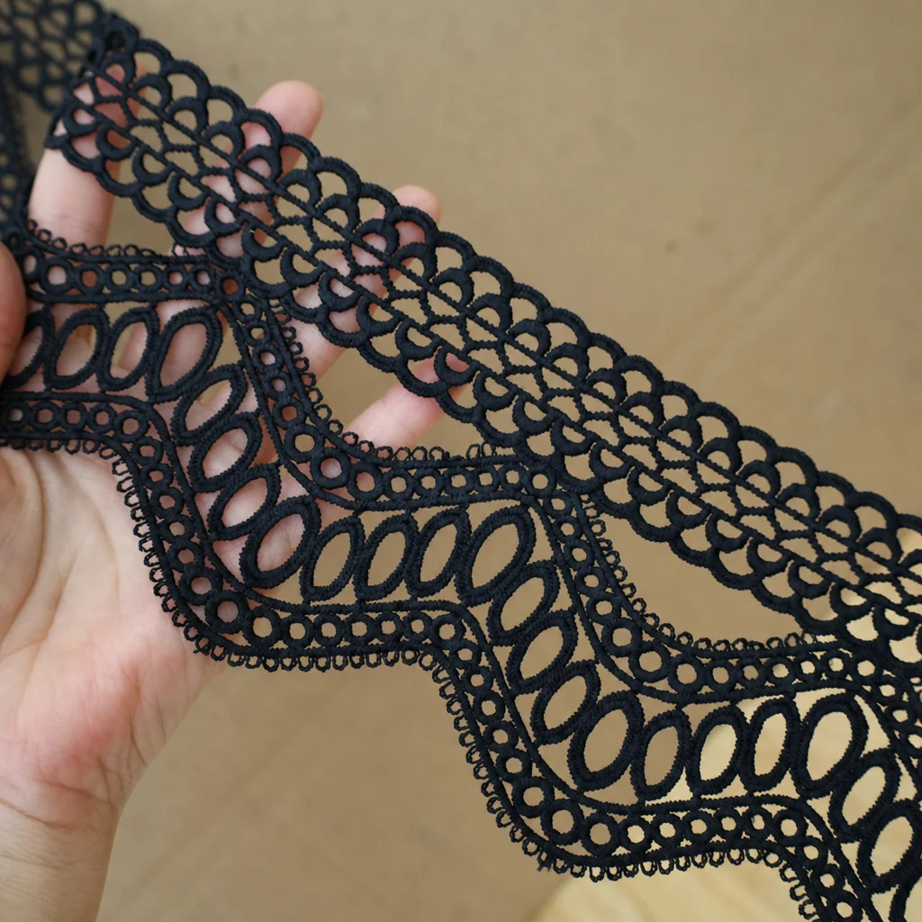 3D Lace Trim for Garment Embellishment Width 8-9 cm LT0116