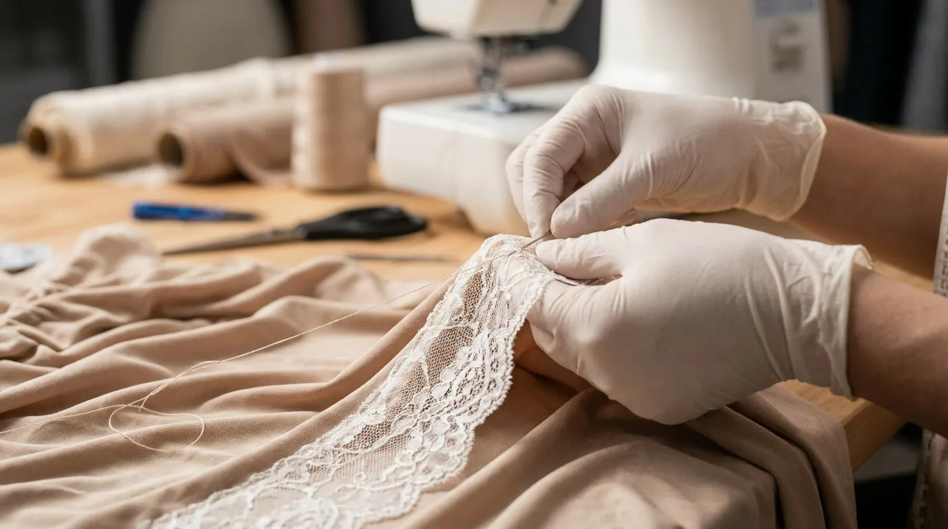 Sewing Lace to Stretch Fabrics Header