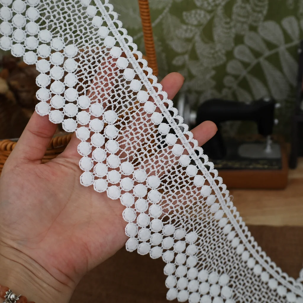 3D Lace Trim for Garment Embellishment Width 8-9 cm LT0116