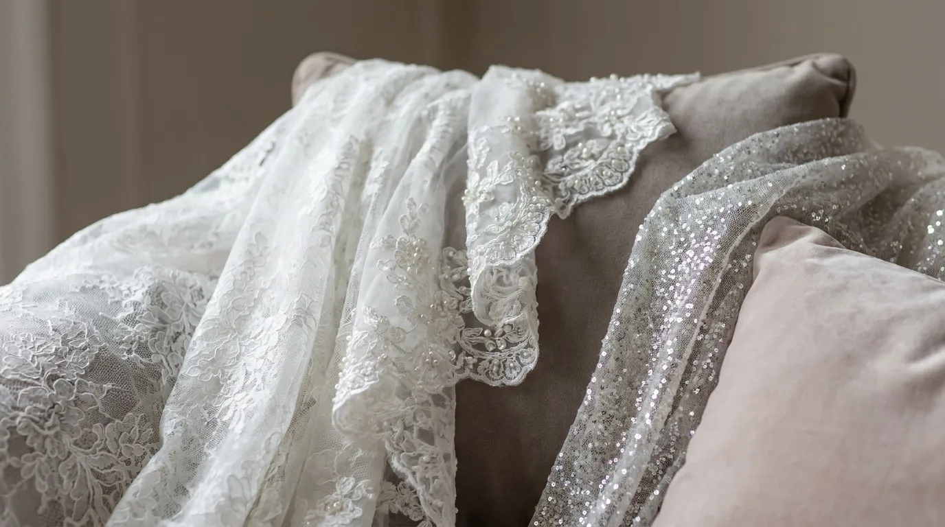 Luxurious Lace Fabrics Banner
