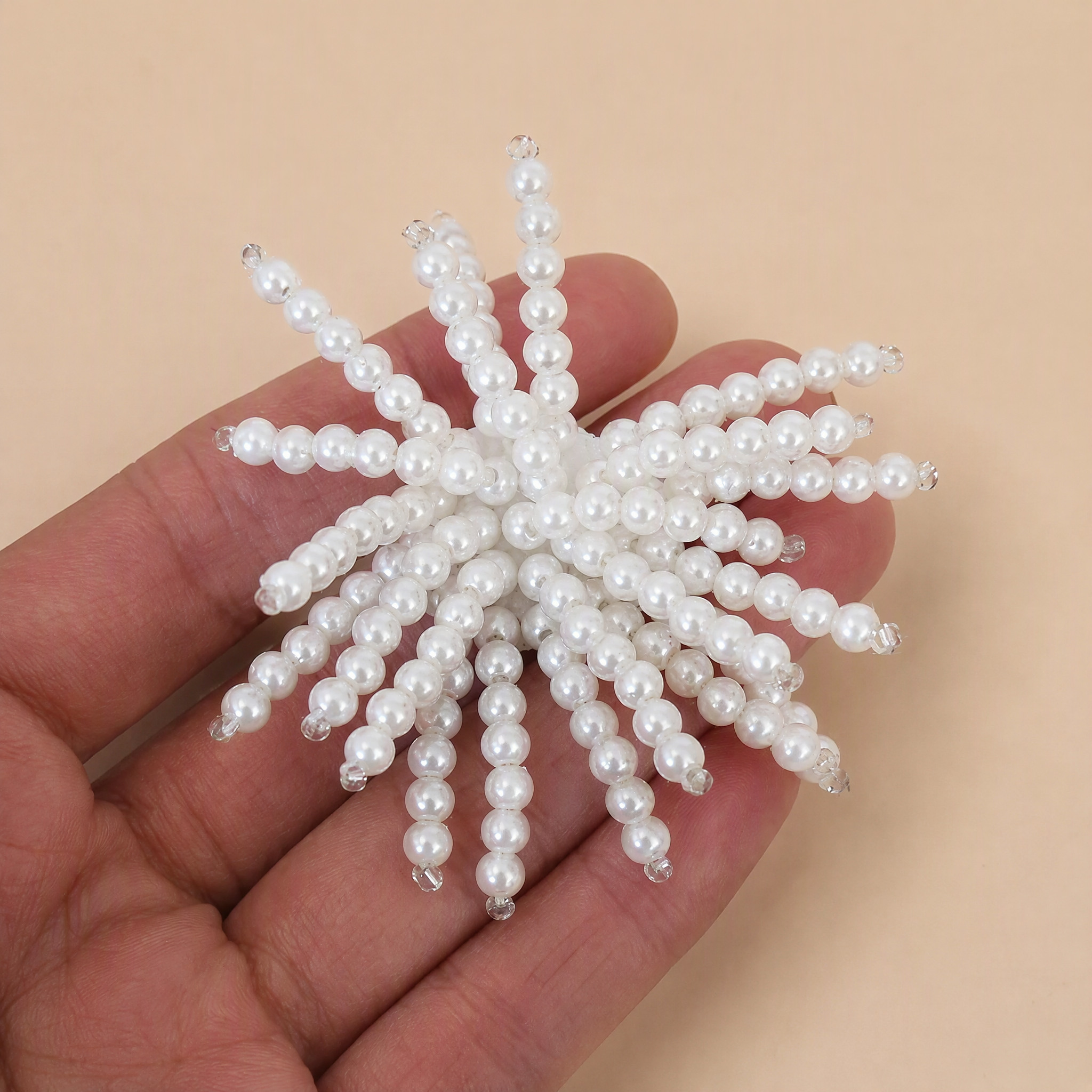 1 Piece 3D Beaded Sequin Flower Applique for Clothing & Accessories BA0088