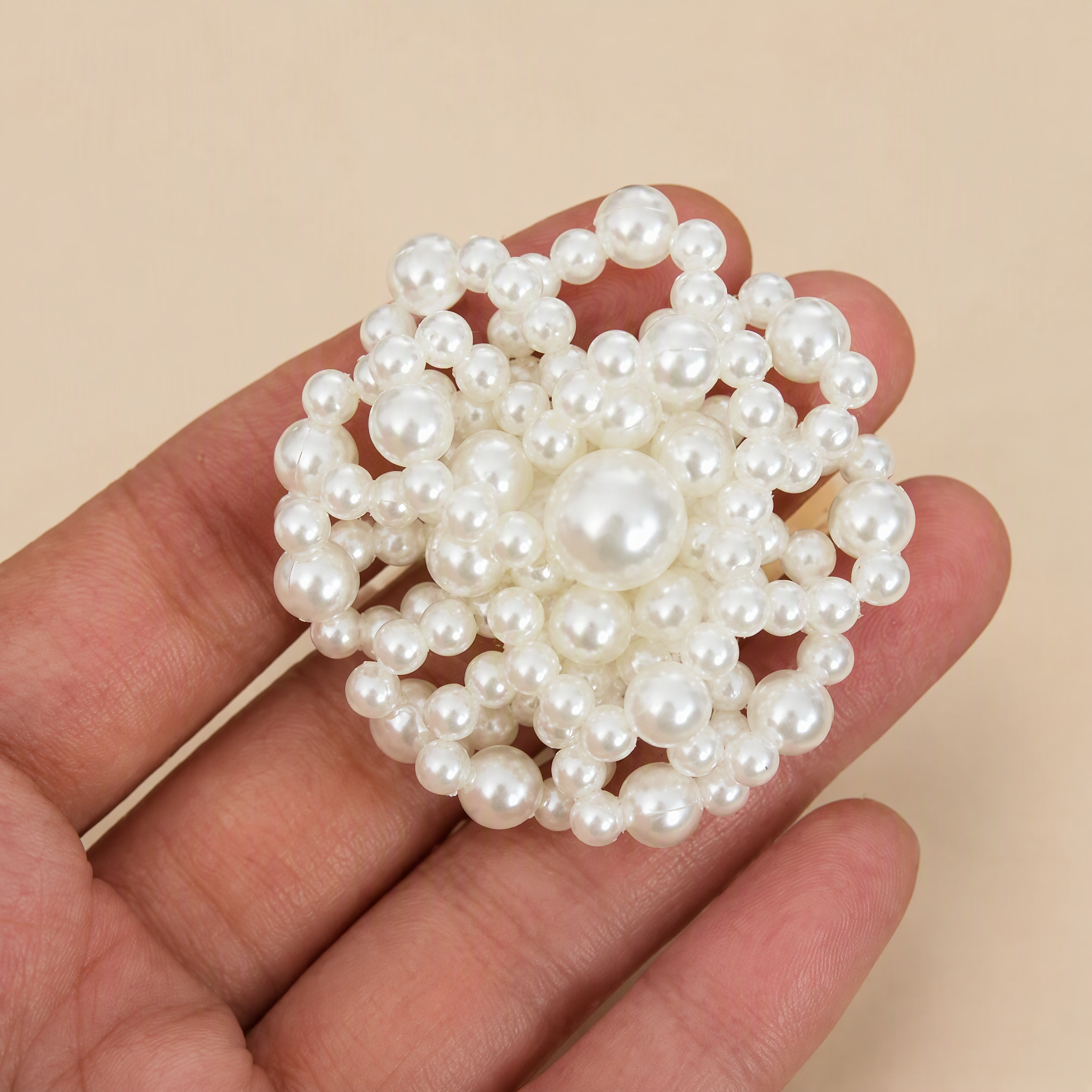 1 Piece 3D Beaded Sequin Flower Applique for Clothing & Accessories BA0088