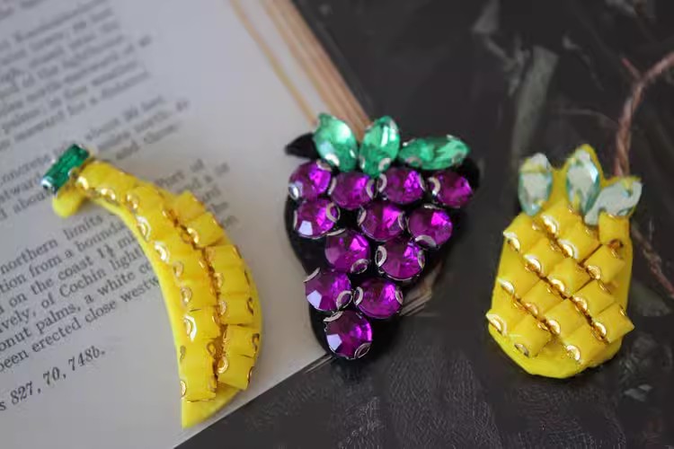Beaded Accessories Fruit Cloth Patch BA0005