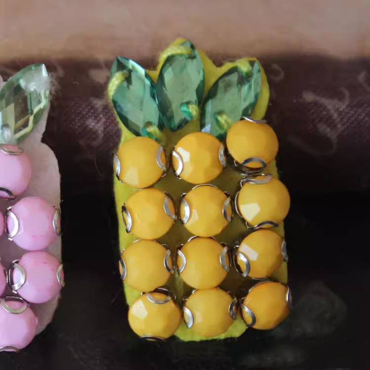 Beaded Accessories Fruit Cloth Patch BA0005