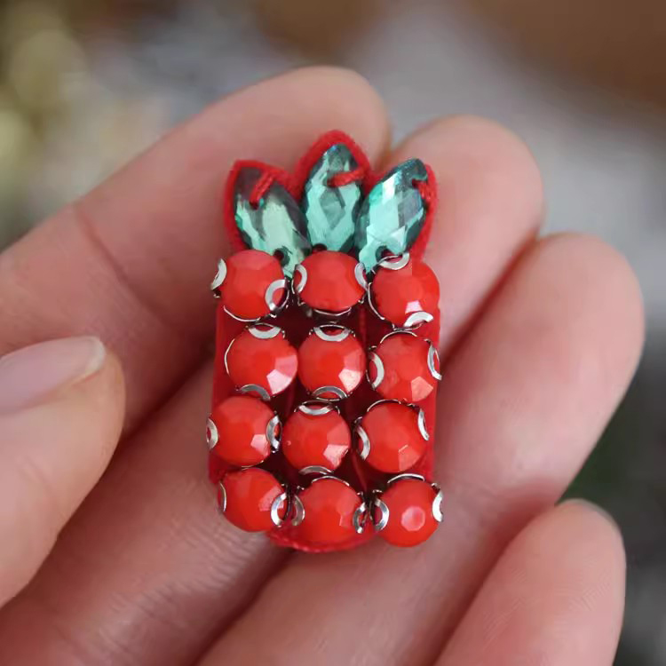Beaded Accessories Fruit Cloth Patch BA0005