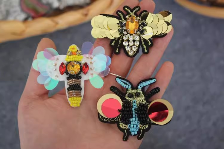 Beaded Accessories Sequins Cloth Patch BA0008