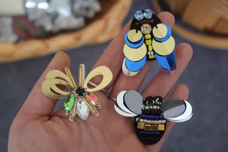 Beaded Accessories Sequins Cloth Patch BA0008