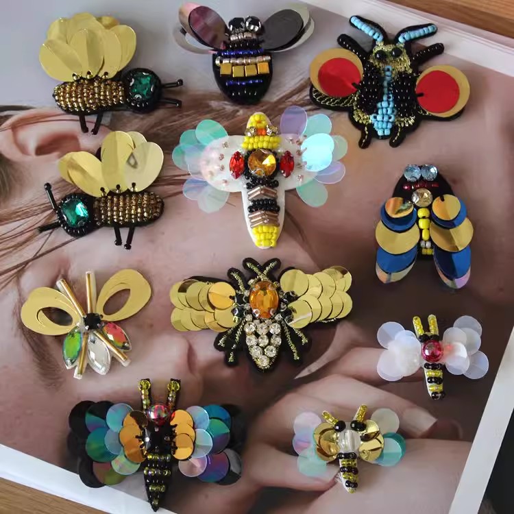 Beaded Accessories Sequins Cloth Patch BA0008