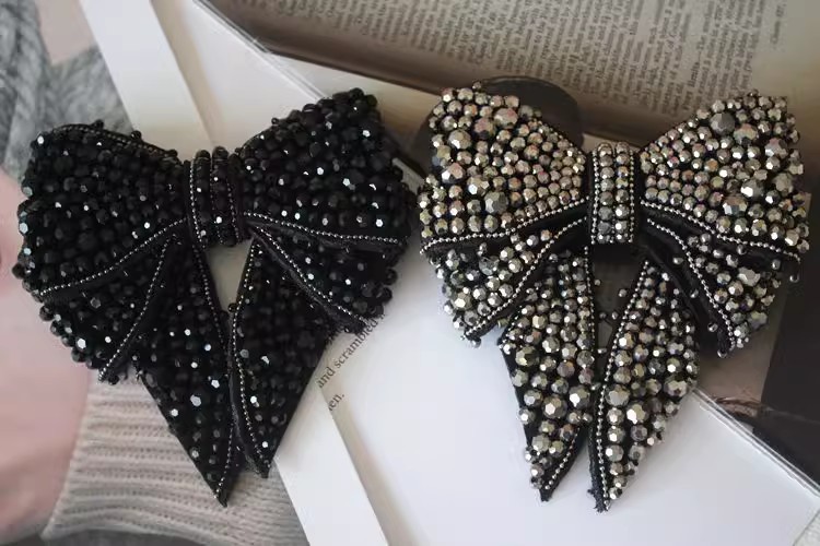 Beaded Bowknot Brooch Accessories BA0043