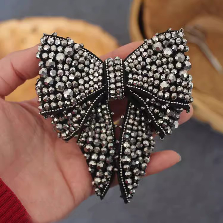 Beaded Bowknot Brooch Accessories BA0043