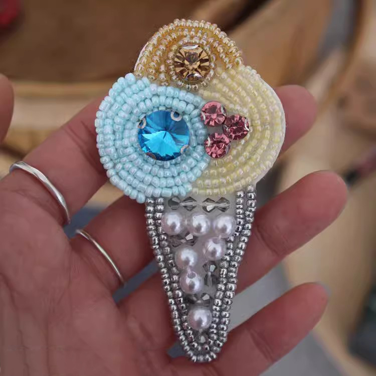 Beaded Cake Cloth Shoes Accessories BA0090