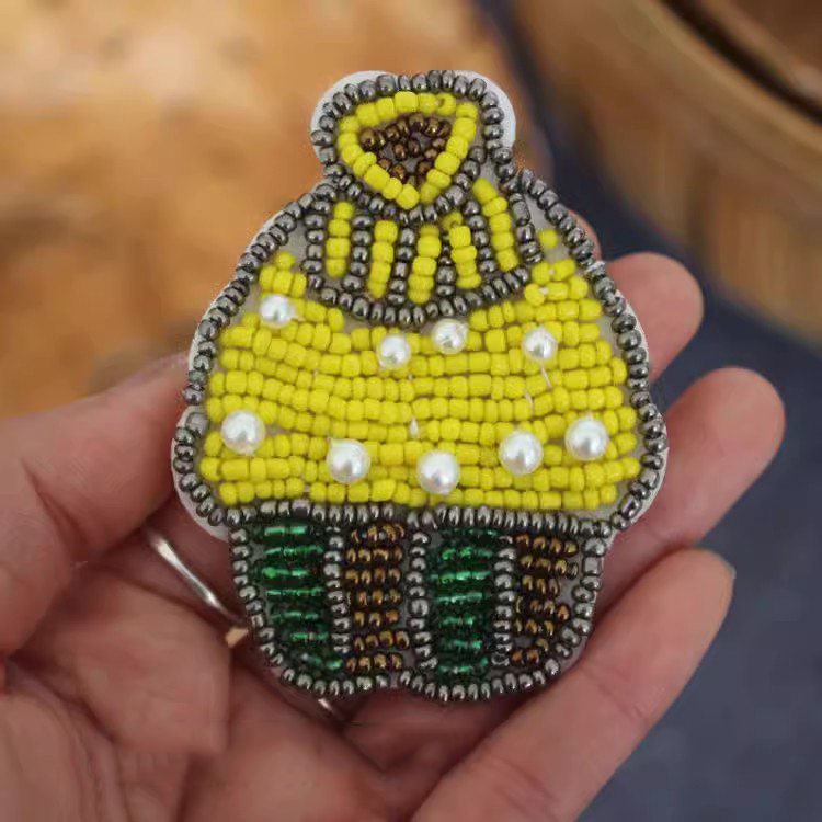 Beaded Cake Cloth Shoes Accessories BA0090