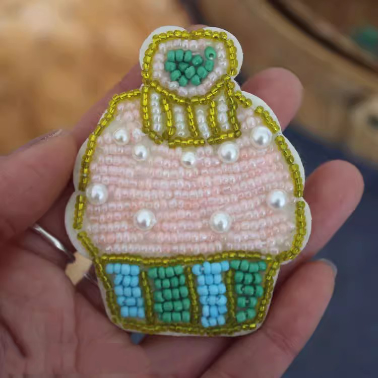 Beaded Cake Cloth Shoes Accessories BA0090