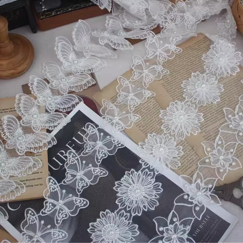 Beaded Embroidery Kits Lace Trim BT0127