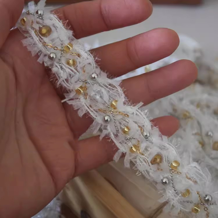 Beaded Fringe Trim For Sewing BT0149