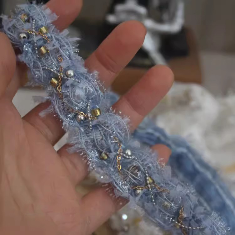 Beaded Fringe Trim For Sewing BT0149