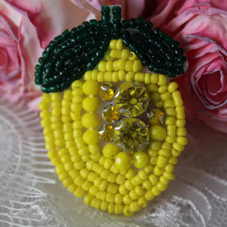Beaded Hat Bag Brooch Accessories BA0089