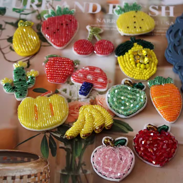 Beaded Hat Bag Brooch Accessories BA0089