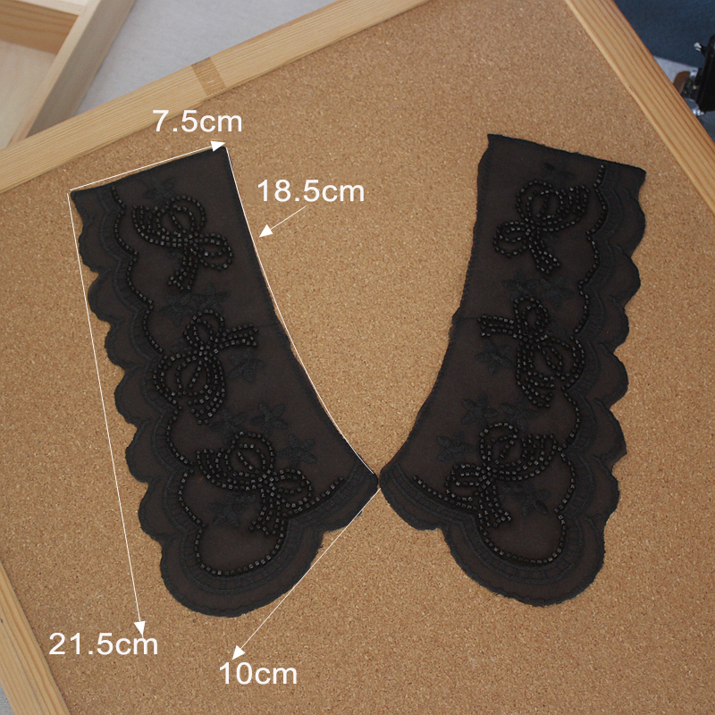 Beaded Organza Dress Laces Collar Fabric EF0069-Lace Fabric Shop