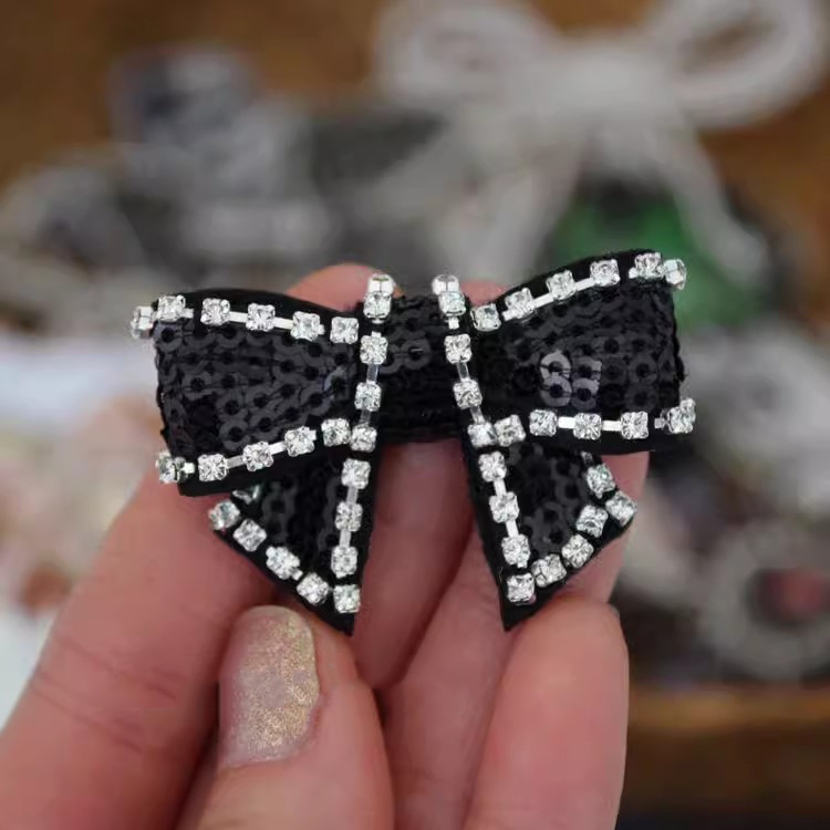 Beaded Sequins Bow Tie Decoration BA0066