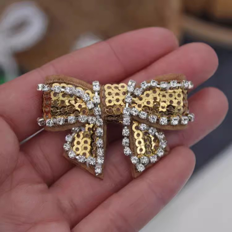 Beaded Sequins Bow Tie Decoration BA0066