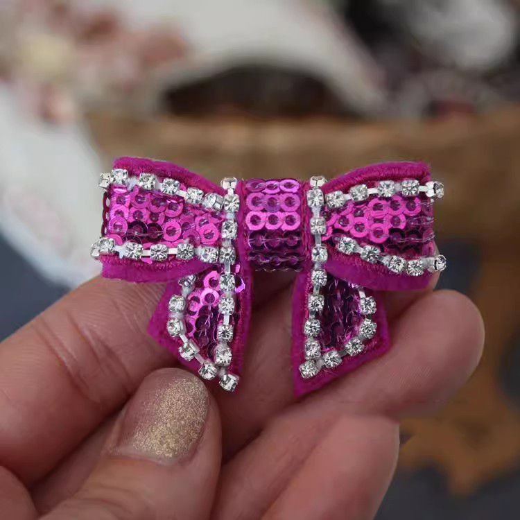 Beaded Sequins Bow Tie Decoration BA0066