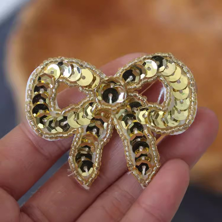 Beaded Sequins Bow Tie Decoration BA0066