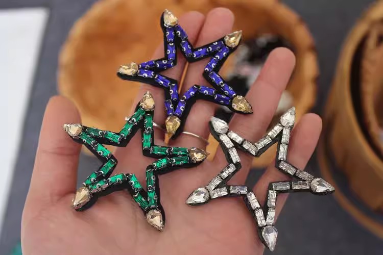 Beaded Star Cloth Decoration Accessory BA0023