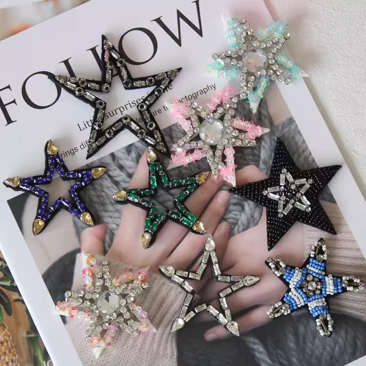 Beaded Star Cloth Decoration Accessory BA0023