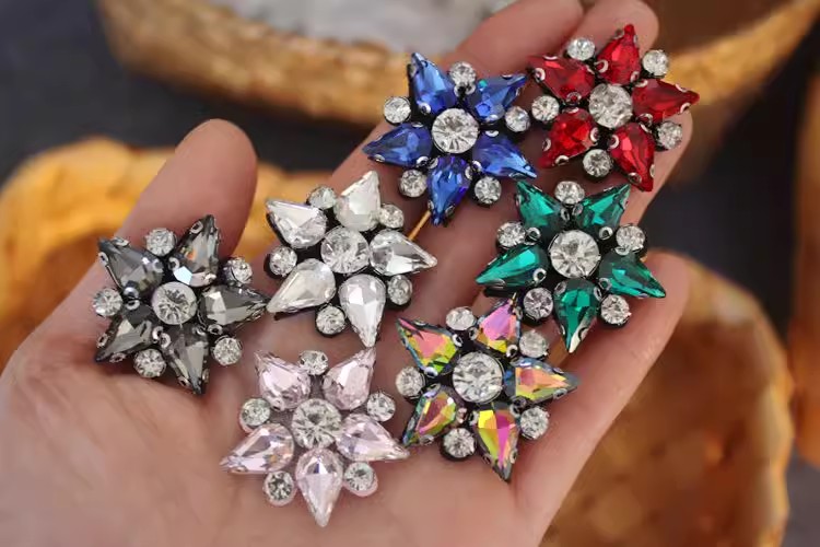 Beaded Star Cloth Patch Accessories BA0071