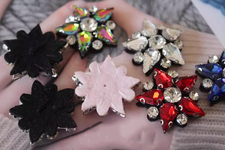 Beaded Star Cloth Patch Accessories BA0071