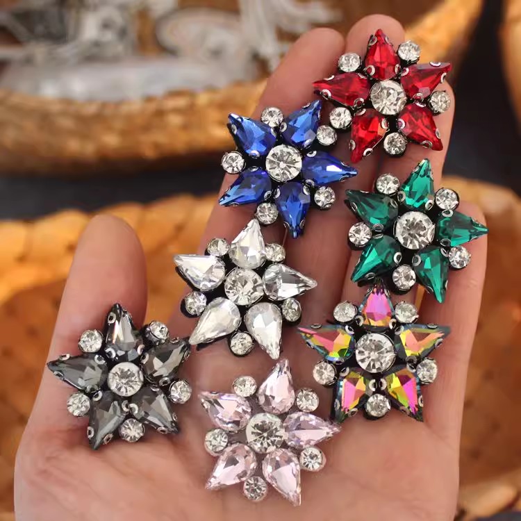 Beaded Star Cloth Patch Accessories BA0071