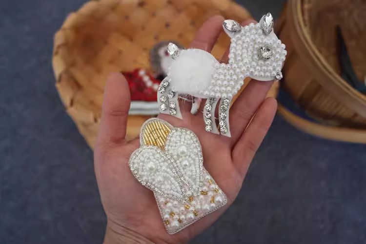 Beaded Sweater Patch Decoration BA0062