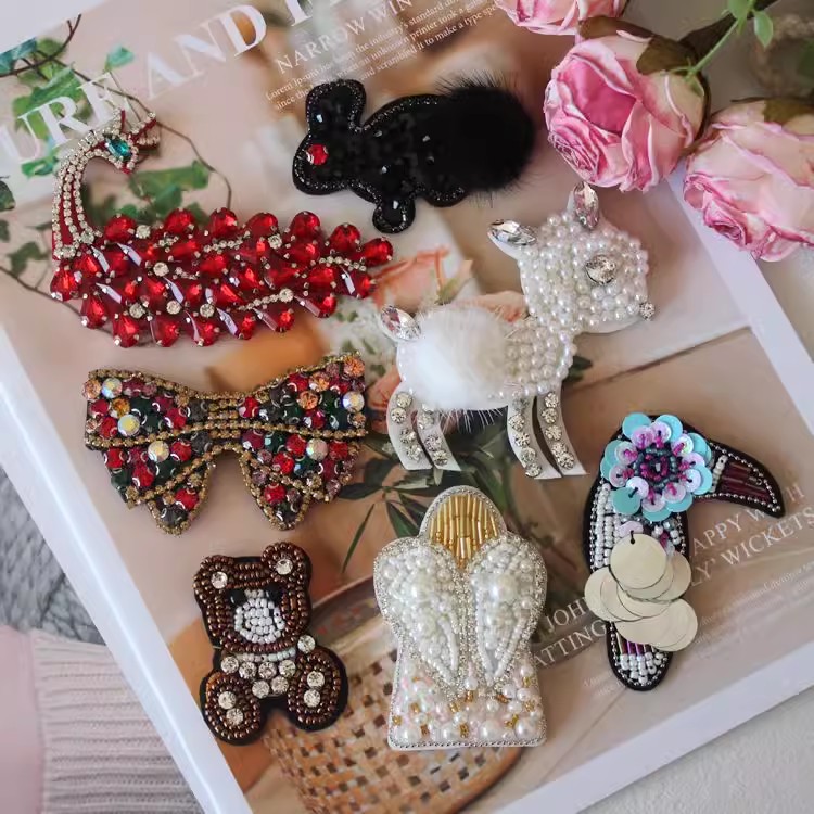 Beaded Sweater Patch Decoration BA0062