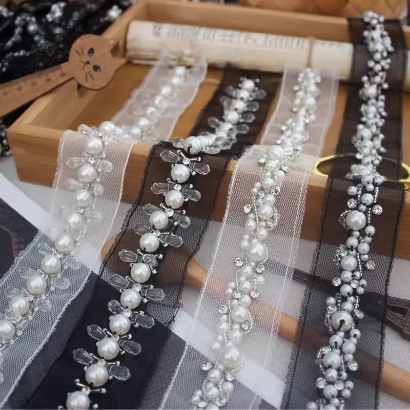Beaded Trim For Dresses DIY Material BT0139