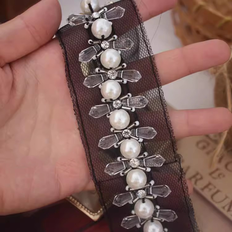 Beaded Trim For Dresses DIY Material BT0139