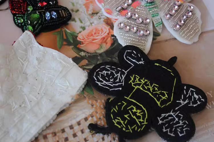 Beads Cloth Patch DIY Accessories BA0076