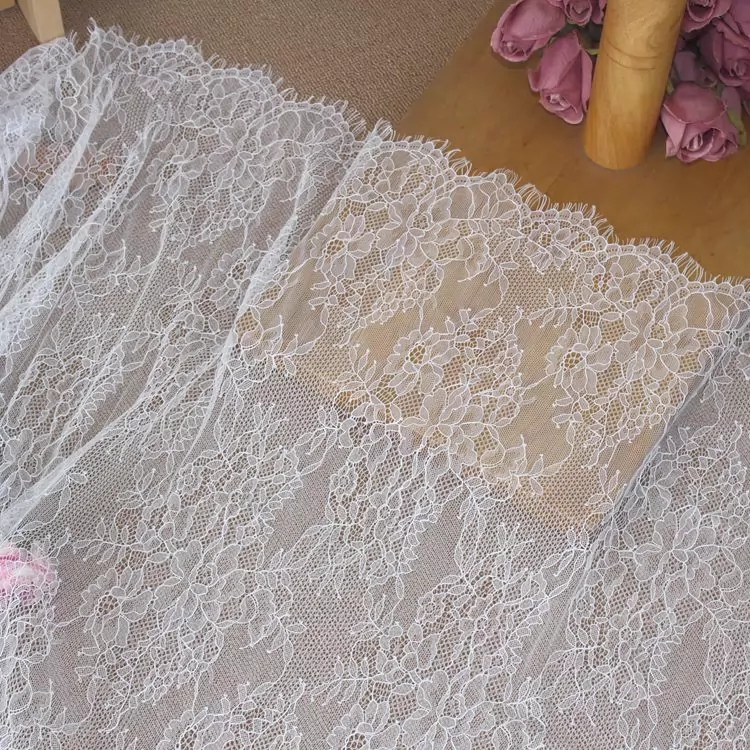 Black Chantilly Lace Fabric Width 150 cm CHL0140