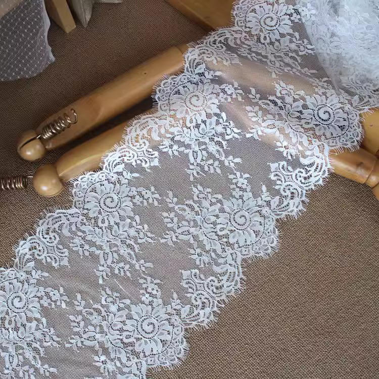 Black Lace Trim Fabric Width 27-31 cm LT0432