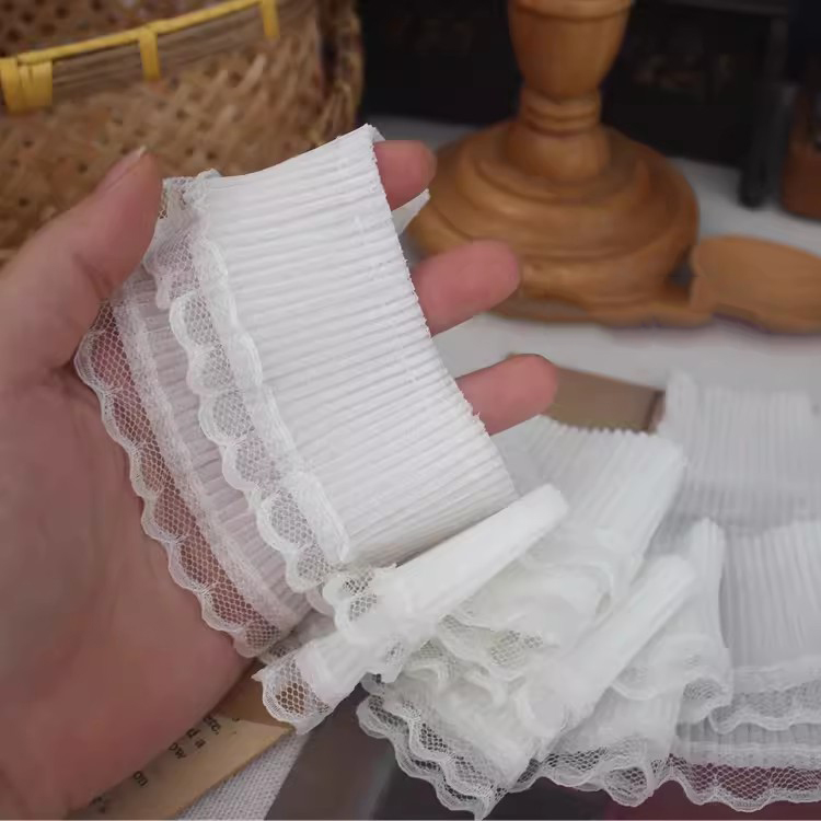 Black Stretch Lace Fabric 1 Yard Width 7 cm LT0461