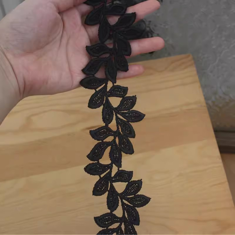 Bridal Leaf Guipure Lace Trim Width 4 cm LT0320-Lace Fabric Shop