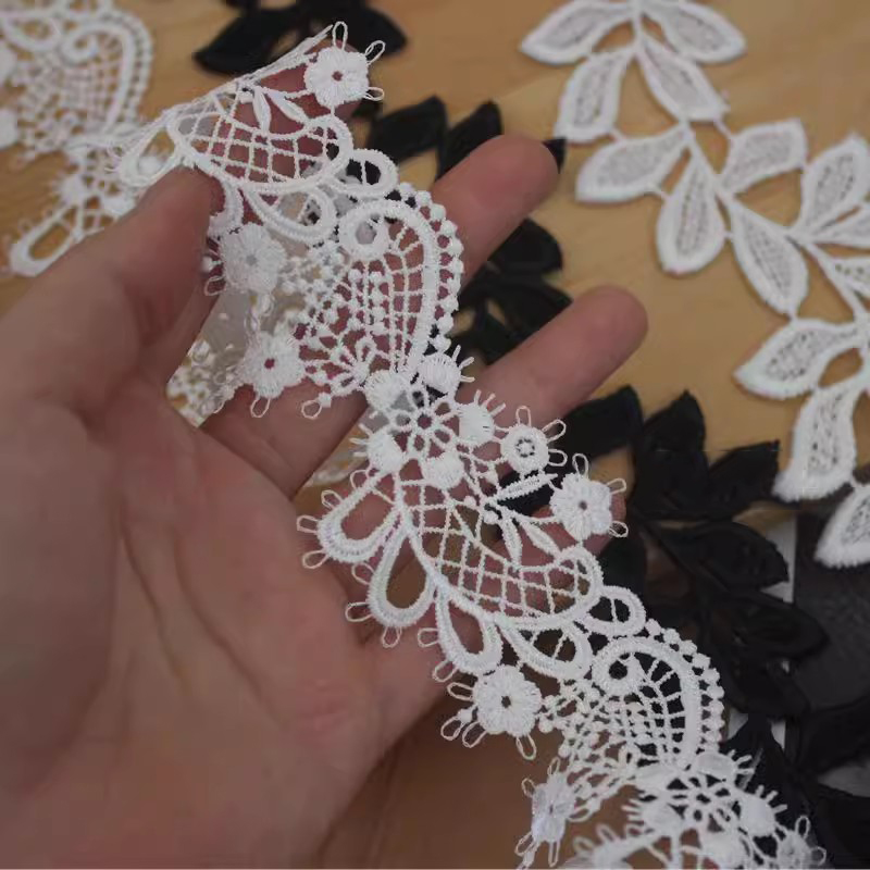 Bridal Leaf Guipure Lace Trim Width 4 cm LT0320-Lace Fabric Shop