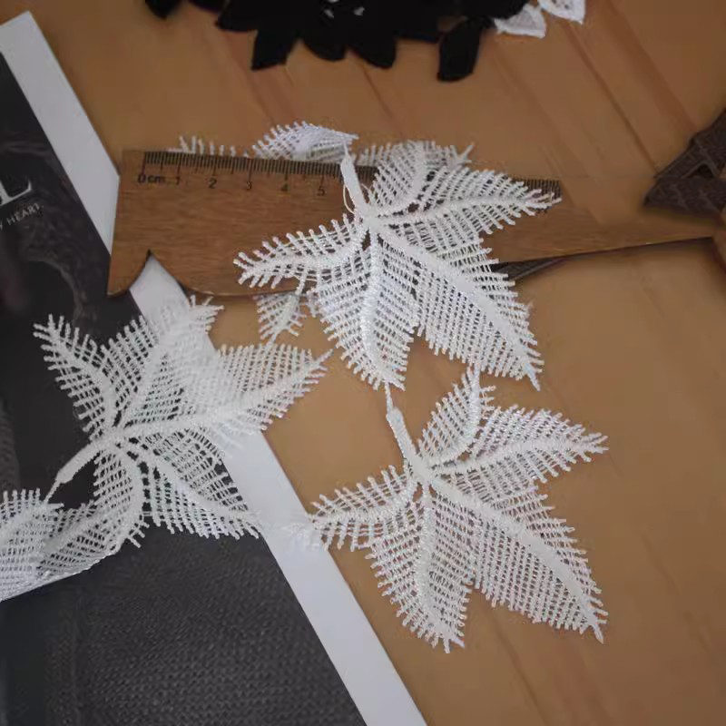 Bridal Leaf Guipure Lace Trim Width 4 cm LT0320-Lace Fabric Shop