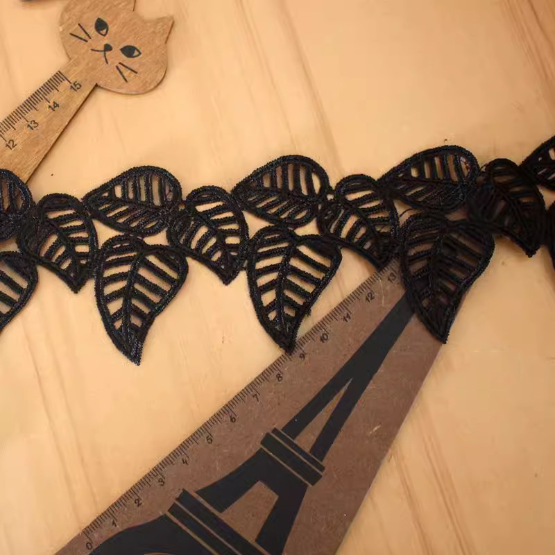 Bridal Leaf Guipure Lace Trim Width 4 cm LT0320-Lace Fabric Shop